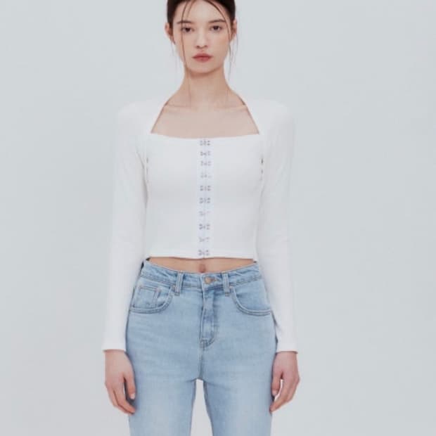 (택포) 낫유어로즈 후크 스퀘어 탑 