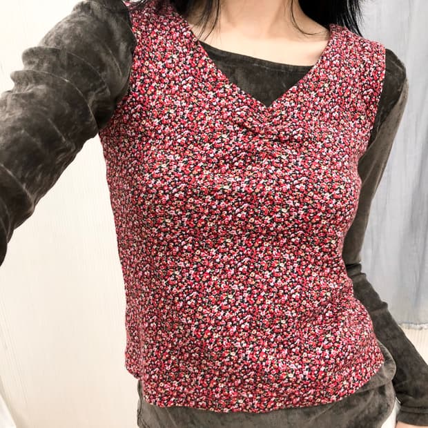 Crimson Bloom Cami