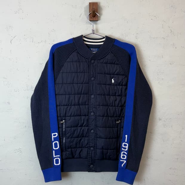 폴로랄프로렌 보이즈 경량 퀼팅 니트 자켓