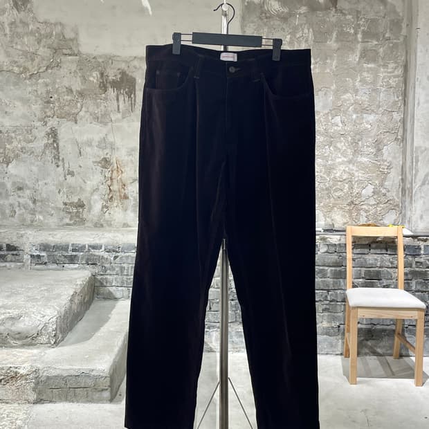 베르사체 클래식 다크 브라운 코듀로이 팬츠