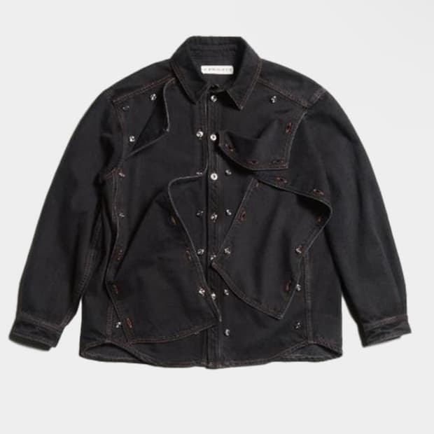 새상품 Y project 와이프로젝트 패널 데님 자켓