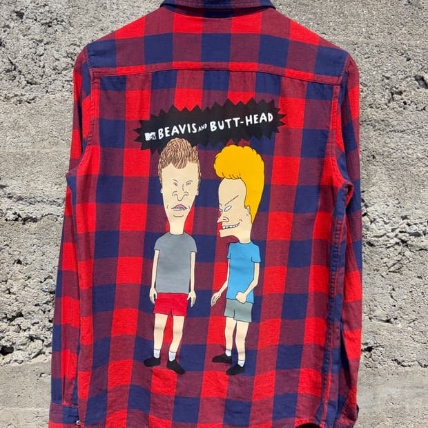 Beavis and Butt-Head 체크 셔츠