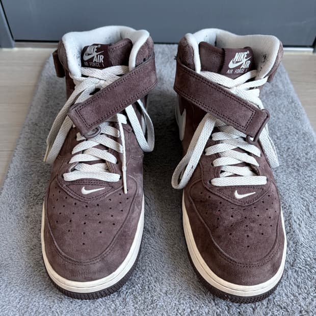 (270) 나이키 에어포스 미드 초콜릿 브라운
