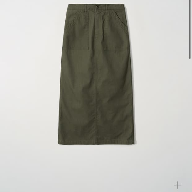 hehr monte cotton long skirt, khaki S