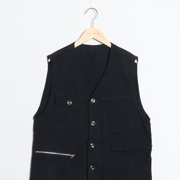 materialism Silk Blend Work Vest