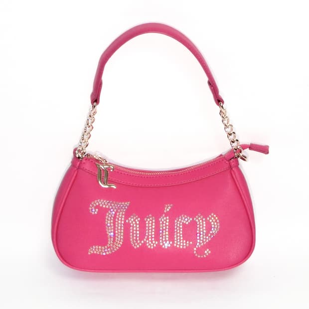쥬시 꾸뛰르 y2k스타일 바비핑크 로고 숄더백