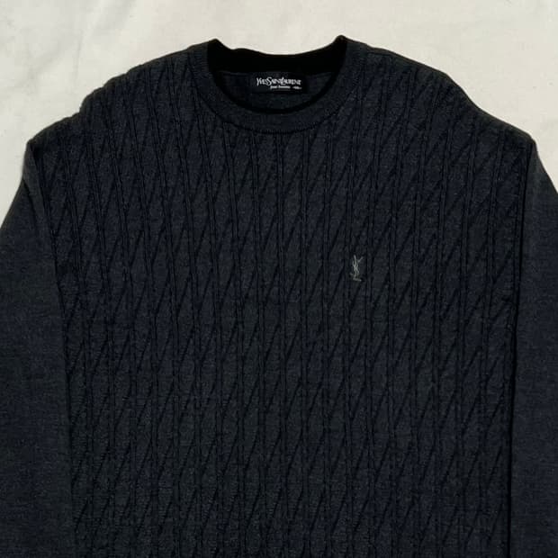 105 입생로랑 차콜 울 니트