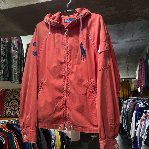 Polo Ralph Lauren 폴로 빅포니 아웃스티치 후드 코튼 자켓