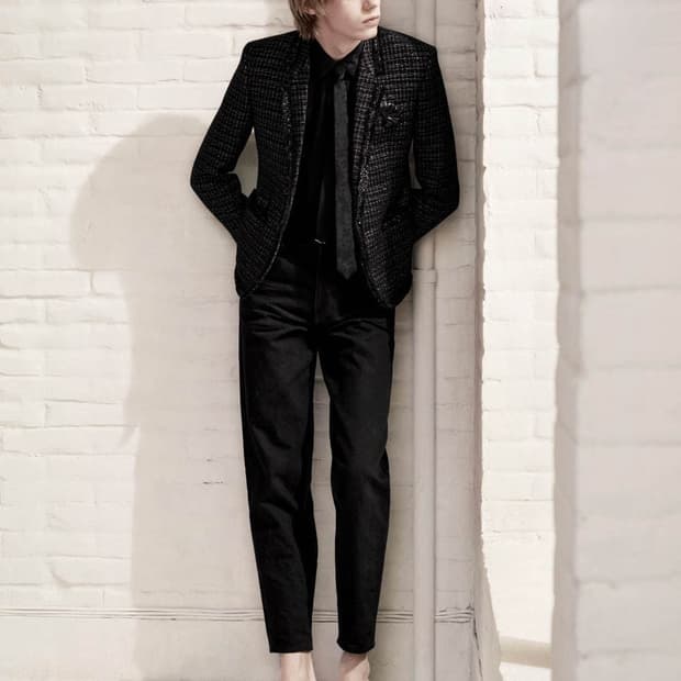 [BTS 지민님 착용] 생로랑 21ss 자카드 플로랄 타이