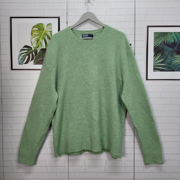 폴로랄프로렌 QR 인증 캐시미어 긴팔 니트 스웨터 XL 거의새옷