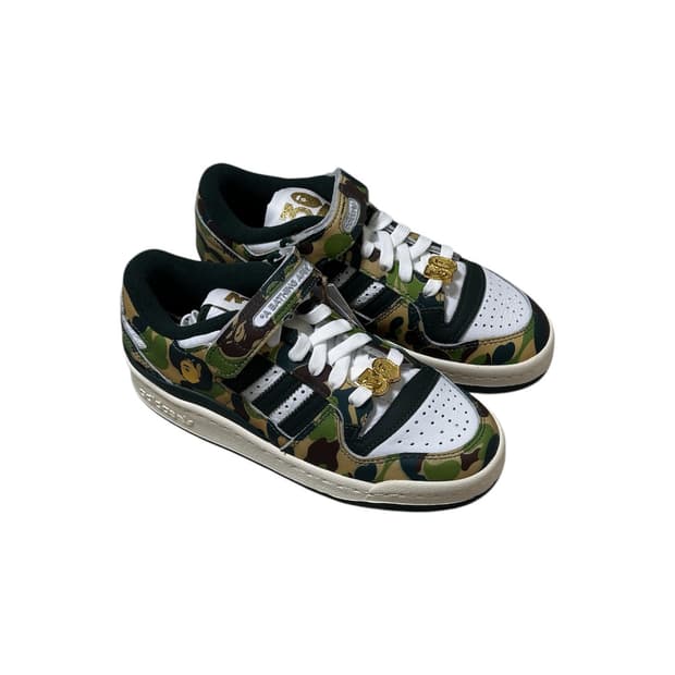 베이프x아디다스 포럼 84 로우 그린 카모 220
