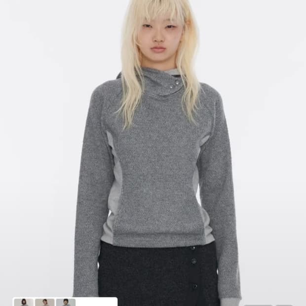 웰빙익스프레스 버클 후디 그레이 m