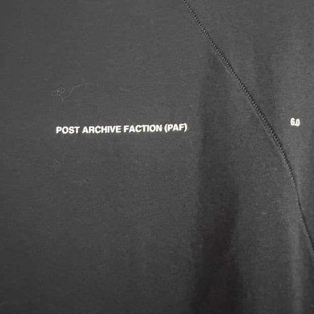 [새상품] PAF 포스트아카이브팩션 6.0 티셔츠 XL