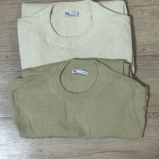 자라 Zara 코튼 니트 두벌
