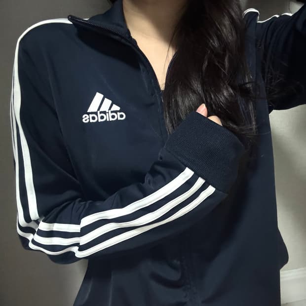 아디다스 다크네이비 져지 집업/브랜드/옷/의류/교복아우터