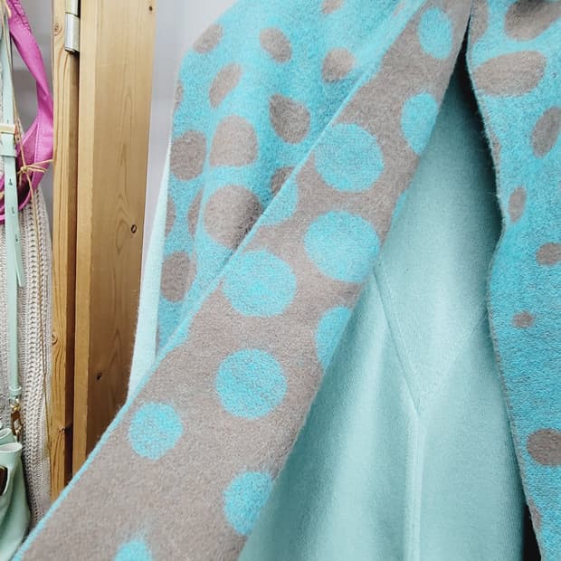 SJSJ 도트 순모 스카프