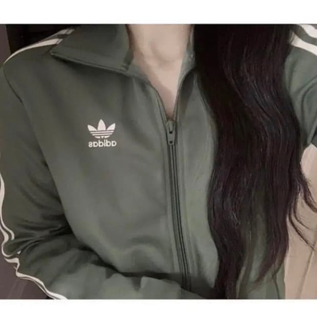 아디다스 카키 져지