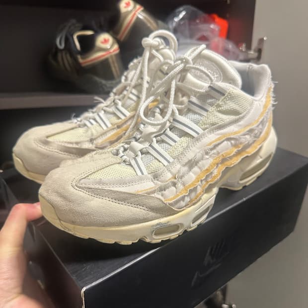 (280) 나이키 꼼데가르송 옴므 플러스 에어맥스 95 화이트