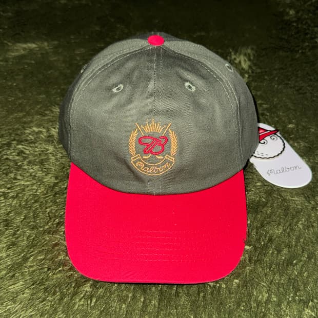 말본 골프 X 버드와이저 콜라보 캡 올리브