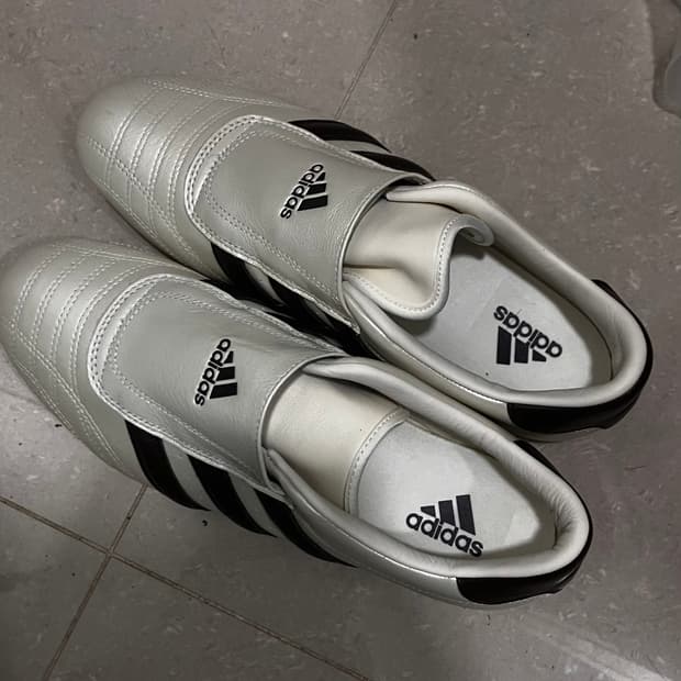 아디다스 태권도 오프화이트:브라운 275