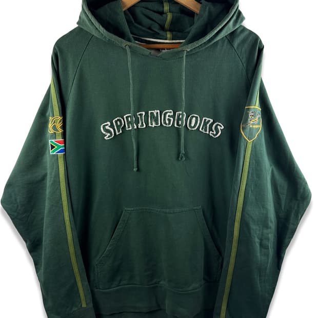 캔터베리 뉴질랜드 스프링복스 그린 후드티2414