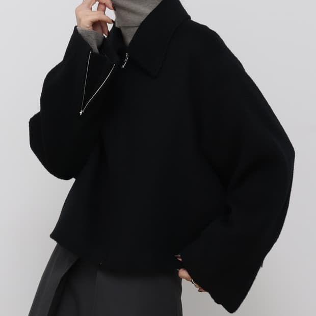 22fw 트리밍버드 트라움 숏코트 블랙