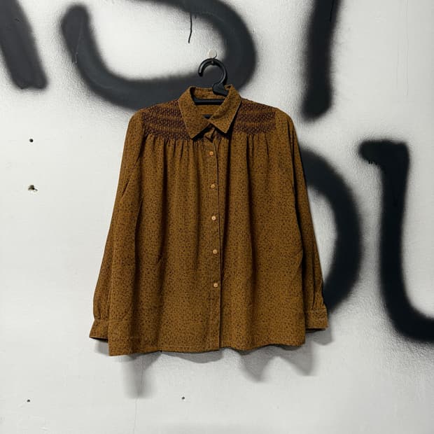 VTG 빈티지 모리하구미 자수 디테일 셔츠 블라우스