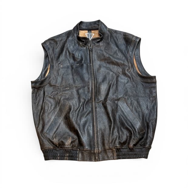 본바트(vonvat)가죽 조끼