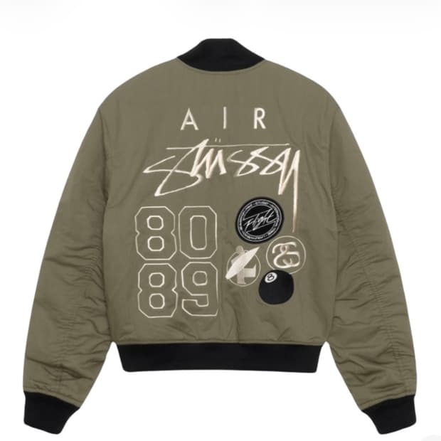 나이키 x 스투시 리버시블 자켓 미디움 올리브 