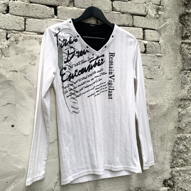 White punk long sleeve 