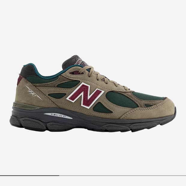 뉴발란스 990v3 메이드 인 USA 그린 퍼플