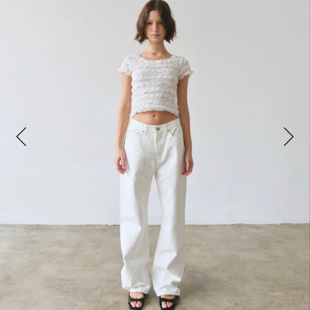 릴리코츠 Ritz White Jeans S 새상품