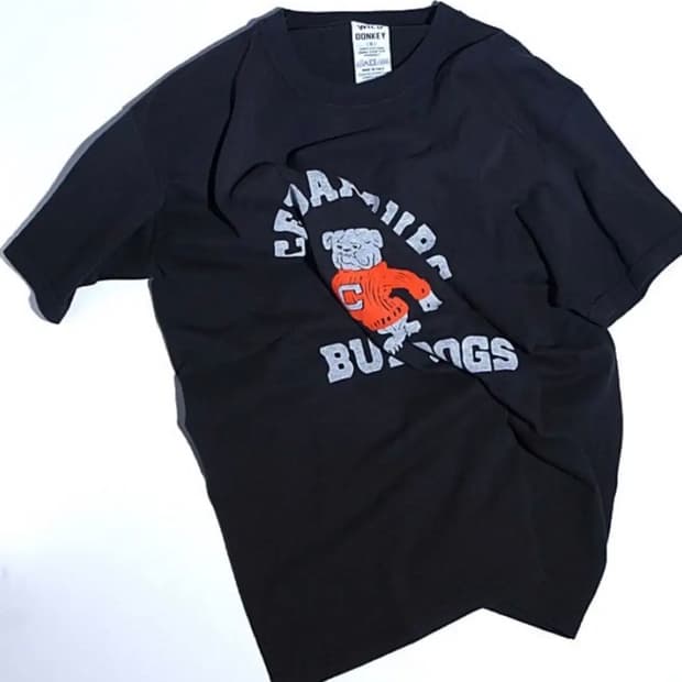 (XL) WILD DONKEY 불독 티셔츠 블랙 