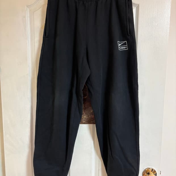 Stussy nike fleece pants - black
