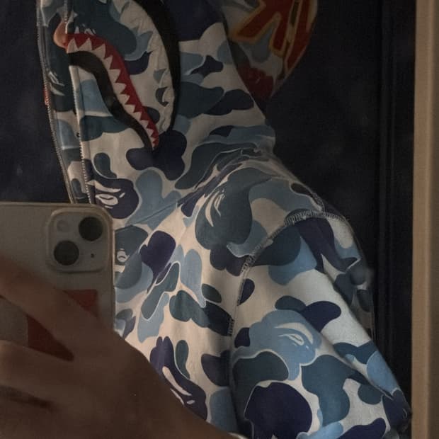 베이프 샤크 후드집업