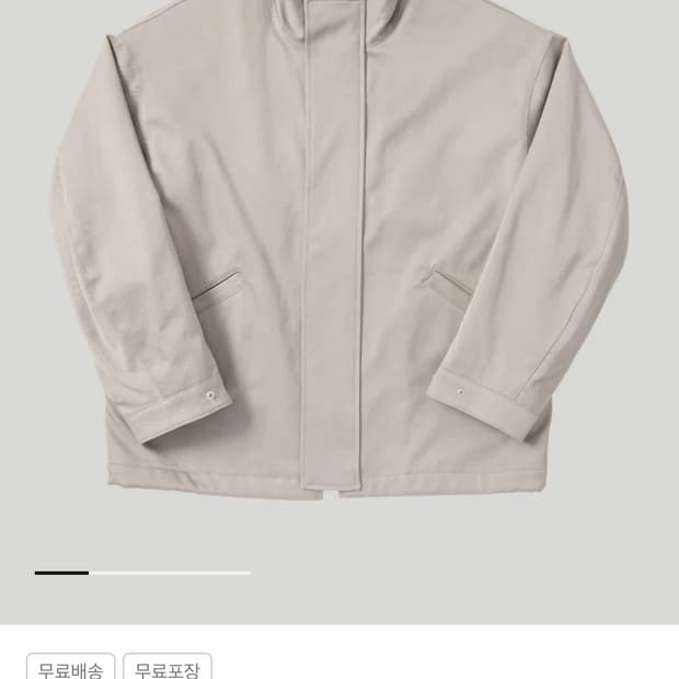 [3] 캔틴선샤인 코튼드릴 숏 밀 코트. 카키 