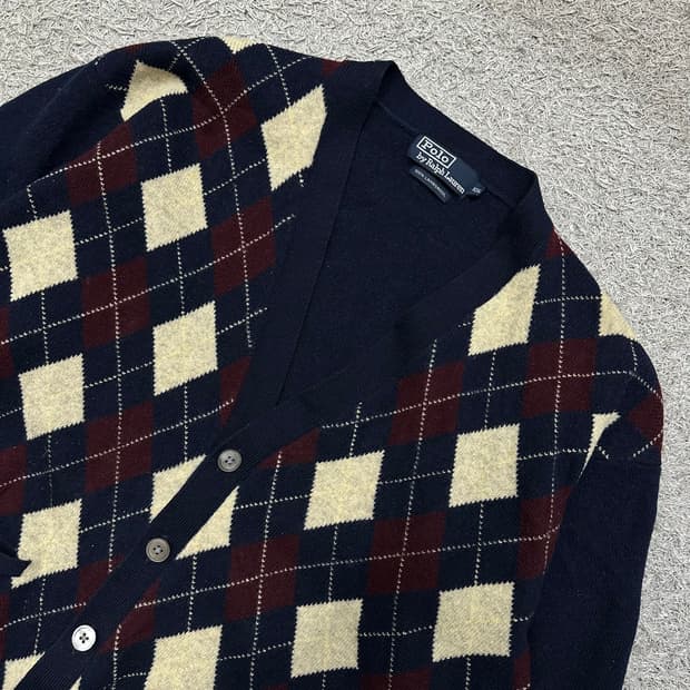 [100] 폴로00s 아가일패턴 가디건