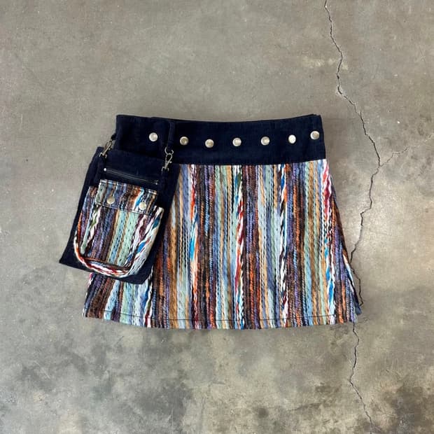 에스닉 빈티지 랩스커트