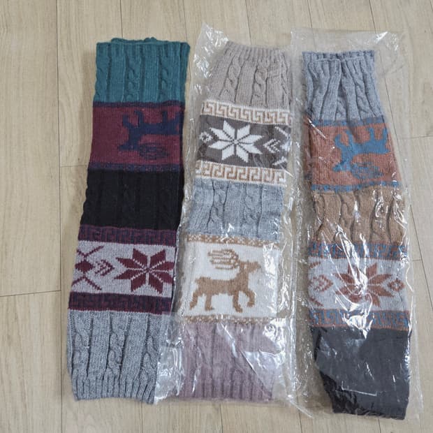 [새상품] 빈티지 모리걸 노르딕 레그워머