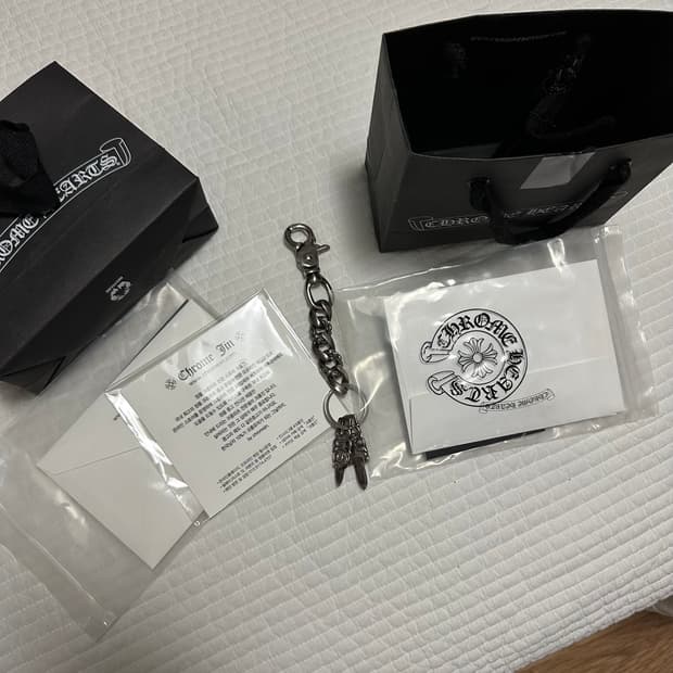 크롬하츠 5링크 클립팬시 키링 + M대거