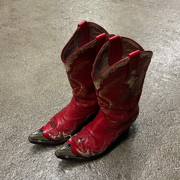 빈티지 메탈토 웨스턴 부츠 (235)