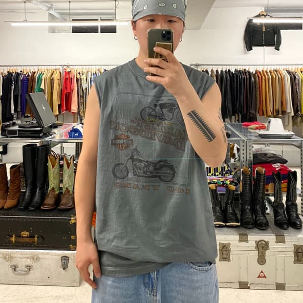 00's HARLEY DAVIDSON sleeveless 할리 나시