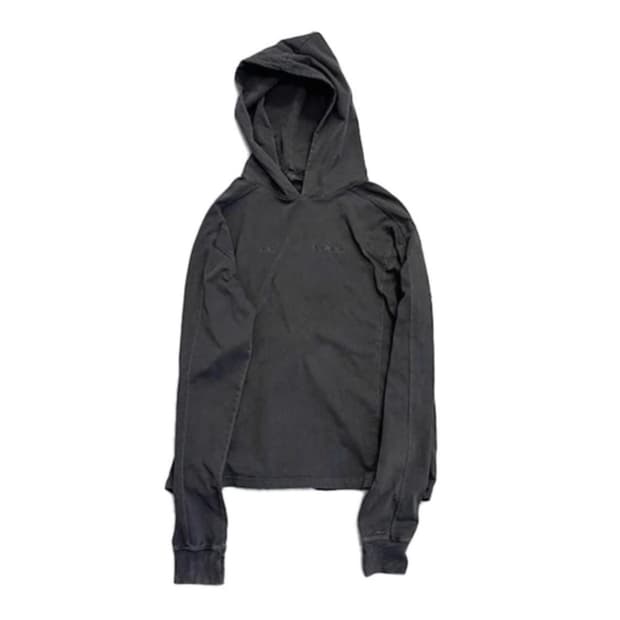 플라스틱프로덕트 롱슬리브 후드 차콜 색상