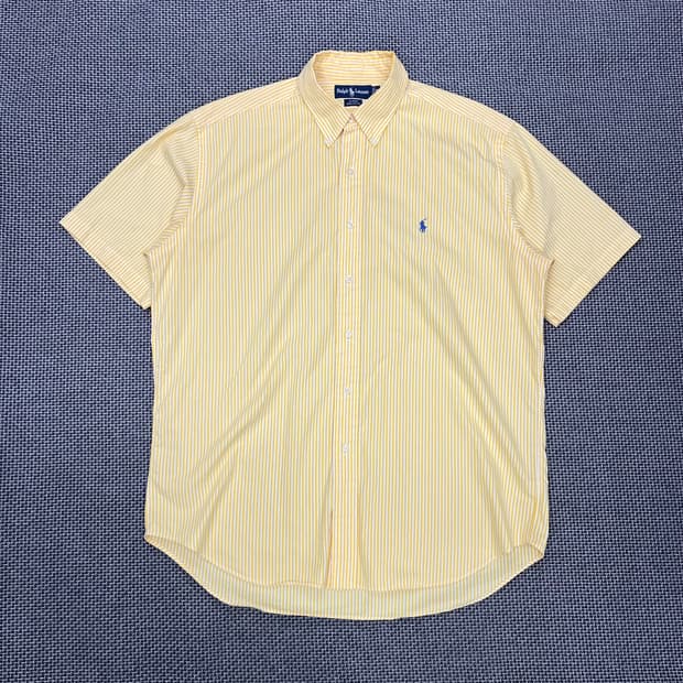 폴로랄프로렌 옐로우 반팔셔츠