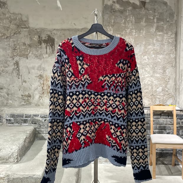 앤더슨벨 믹스 서브머지 노르딕 스웨터