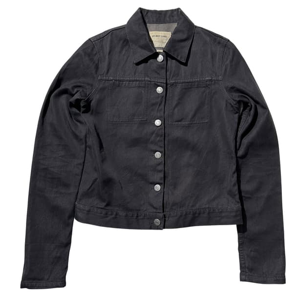 헬무트랭 2002ss 코튼 실크 코팅 데님 트러커 자켓