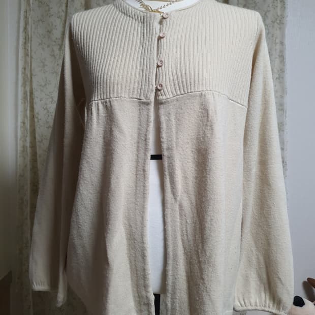 [모리걸] 아이보리 니트 가디건