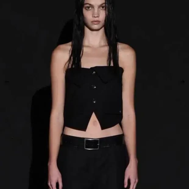 보헤미안서울 뷔스티에 Folded button bustier