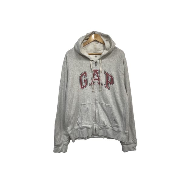 GAP 갭 레터링 빅로고 풀오버 아이보리 후드집업