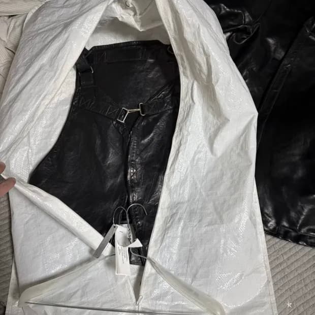 carol christian poell leather vest bag